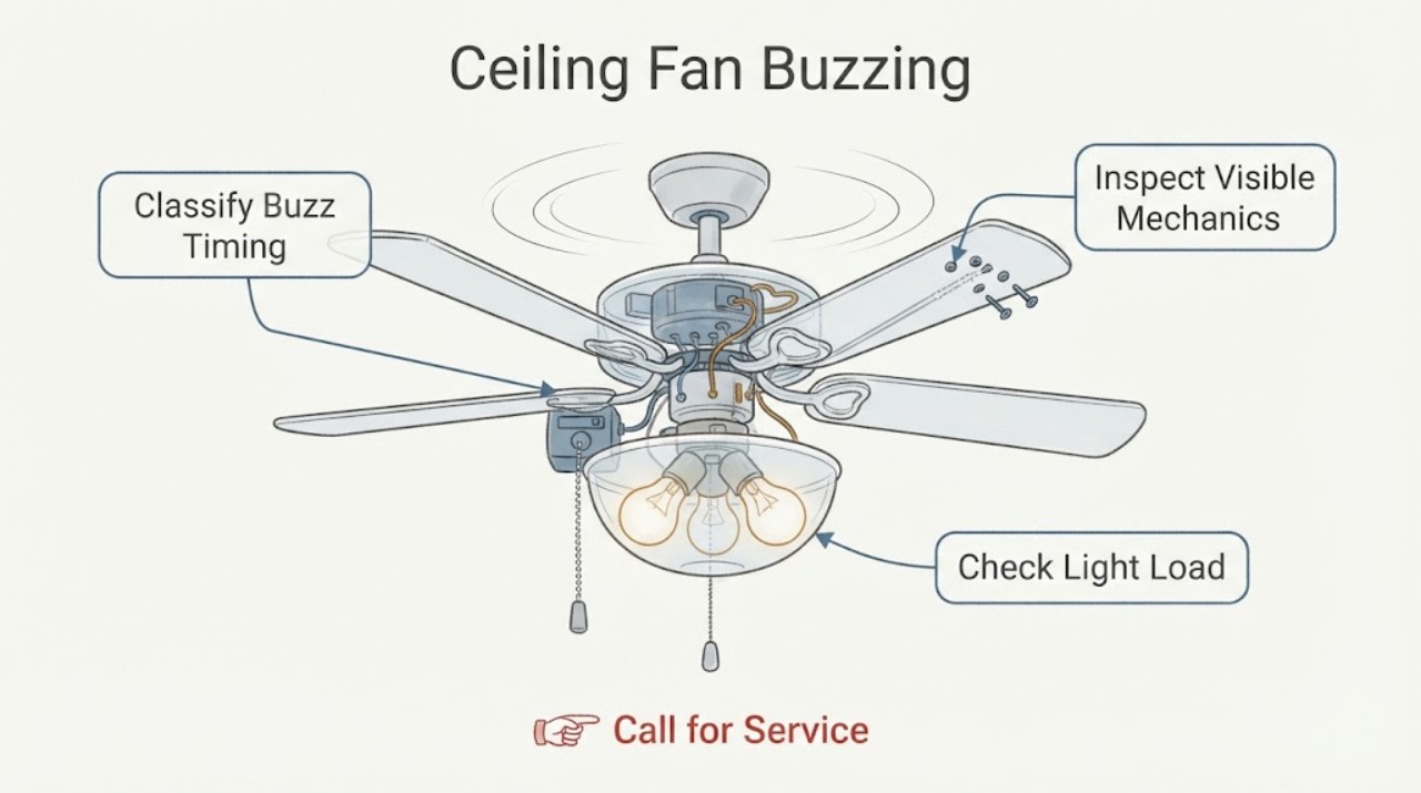 Ceiling fan buzzing