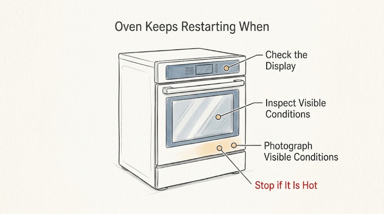 Oven Keeps Restarting When