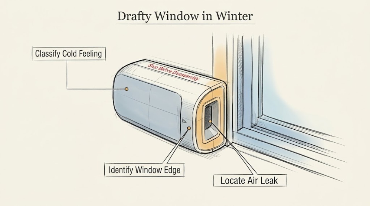 Drafty Window in Winter