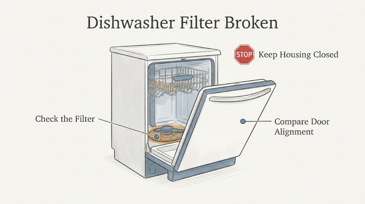 Dishwasher Filter Broken