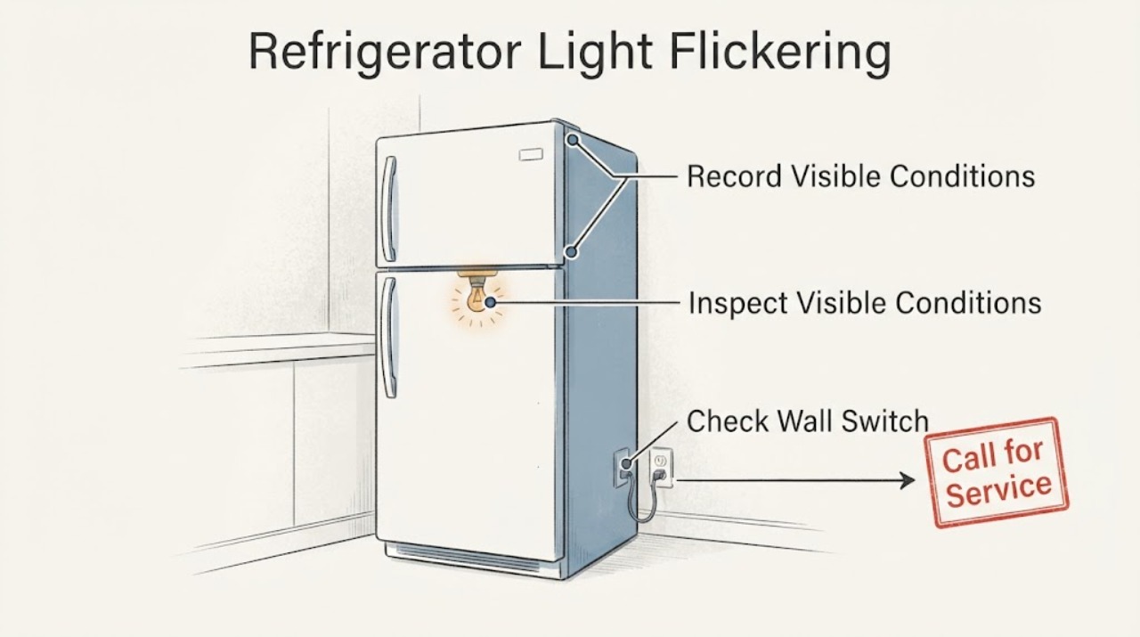 Refrigerator Light Flickering