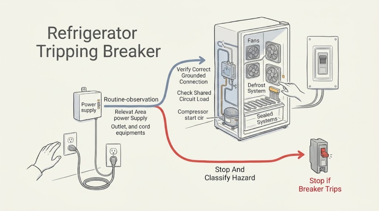 Refrigerator Tripping Breaker