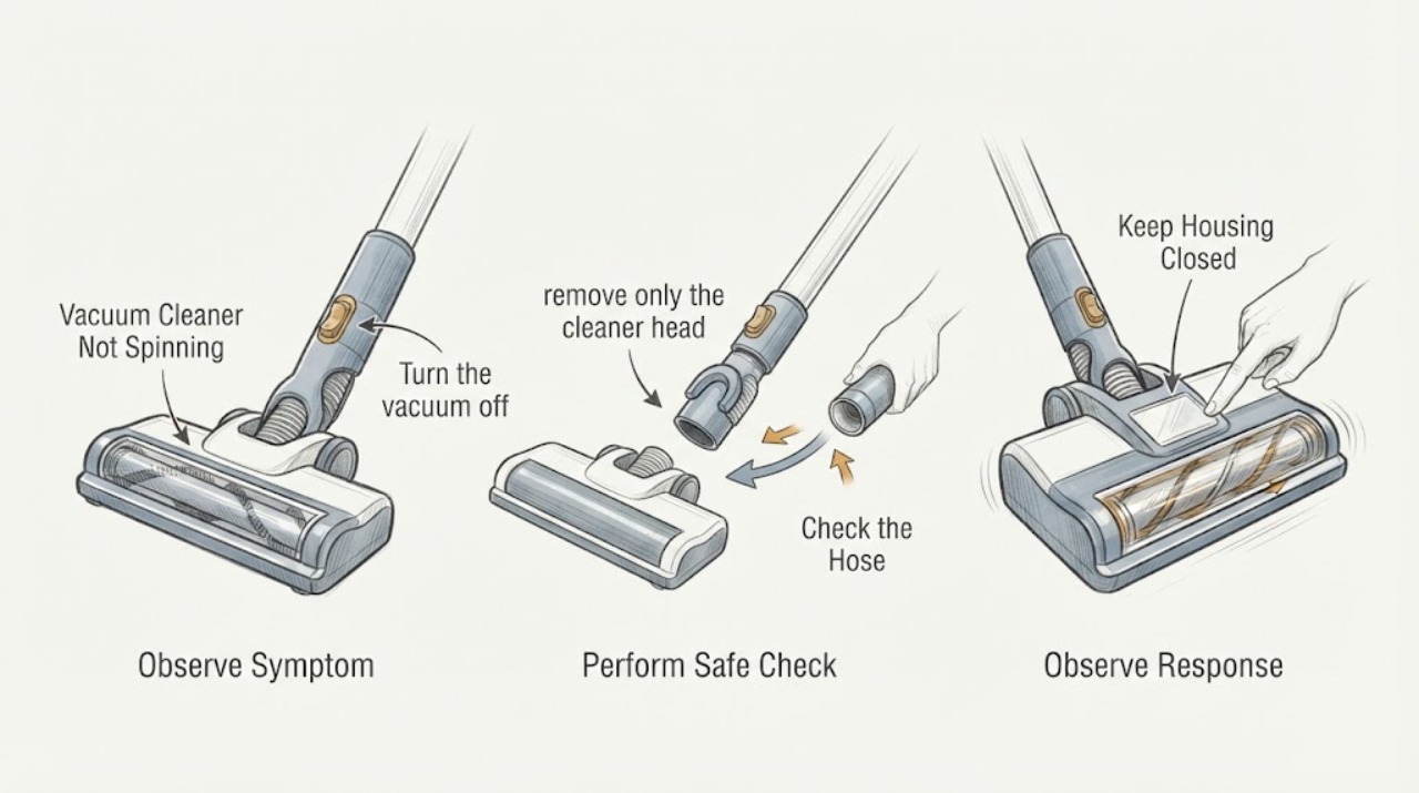 Vacuum Cleaner Not Spinning