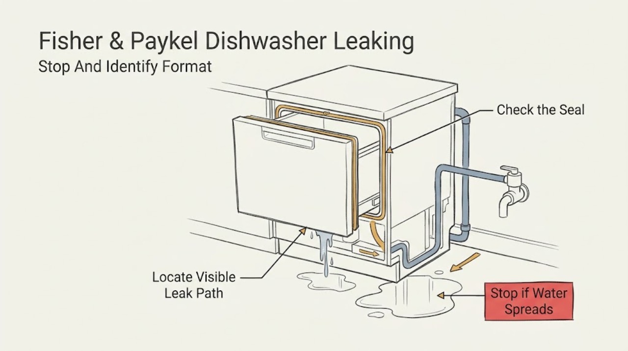 Fisher & Paykel Dishwasher Leaking