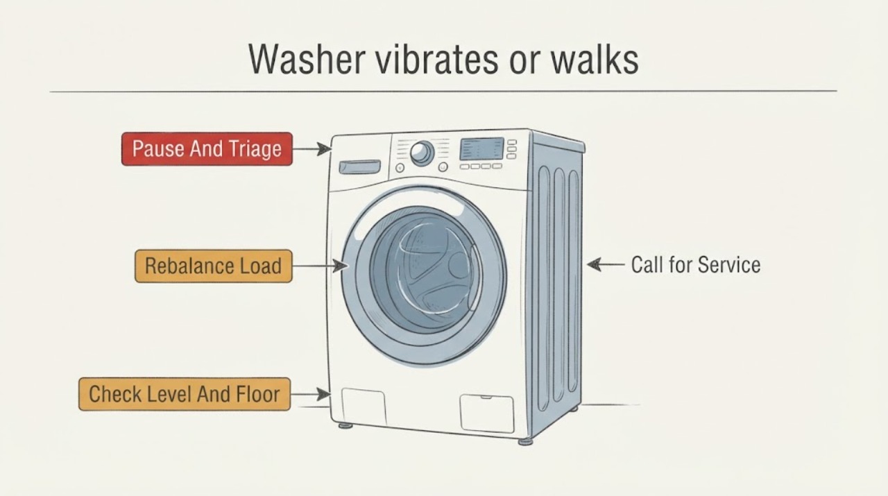 Washer vibrates or walks