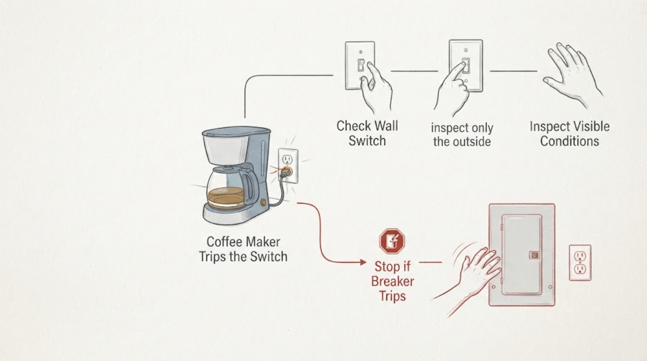 Coffee Maker Trips the Switch