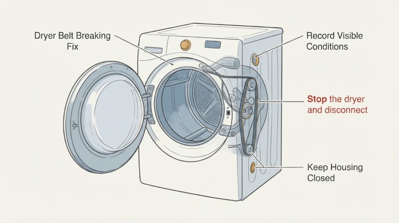 Dryer Belt Breaking | Fix