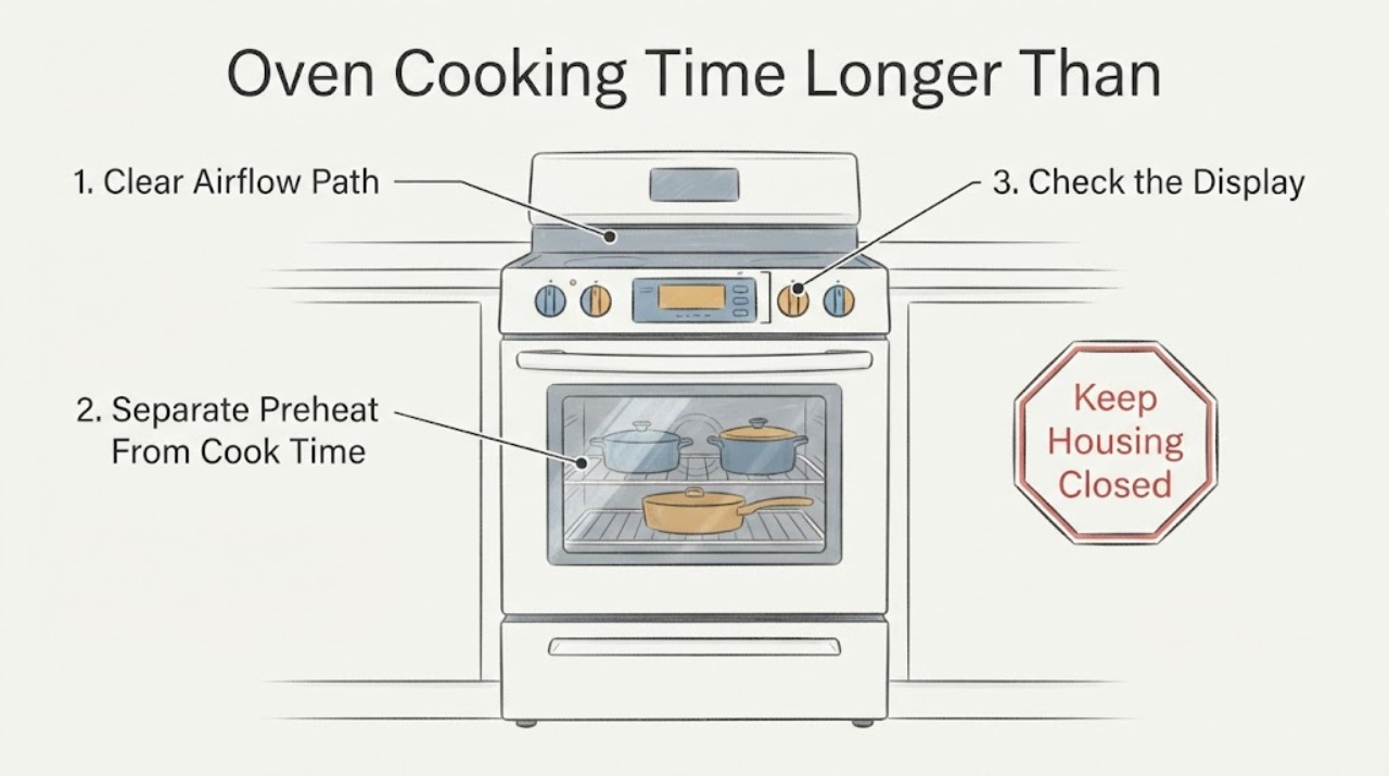 Oven Cooking Time Longer Than
