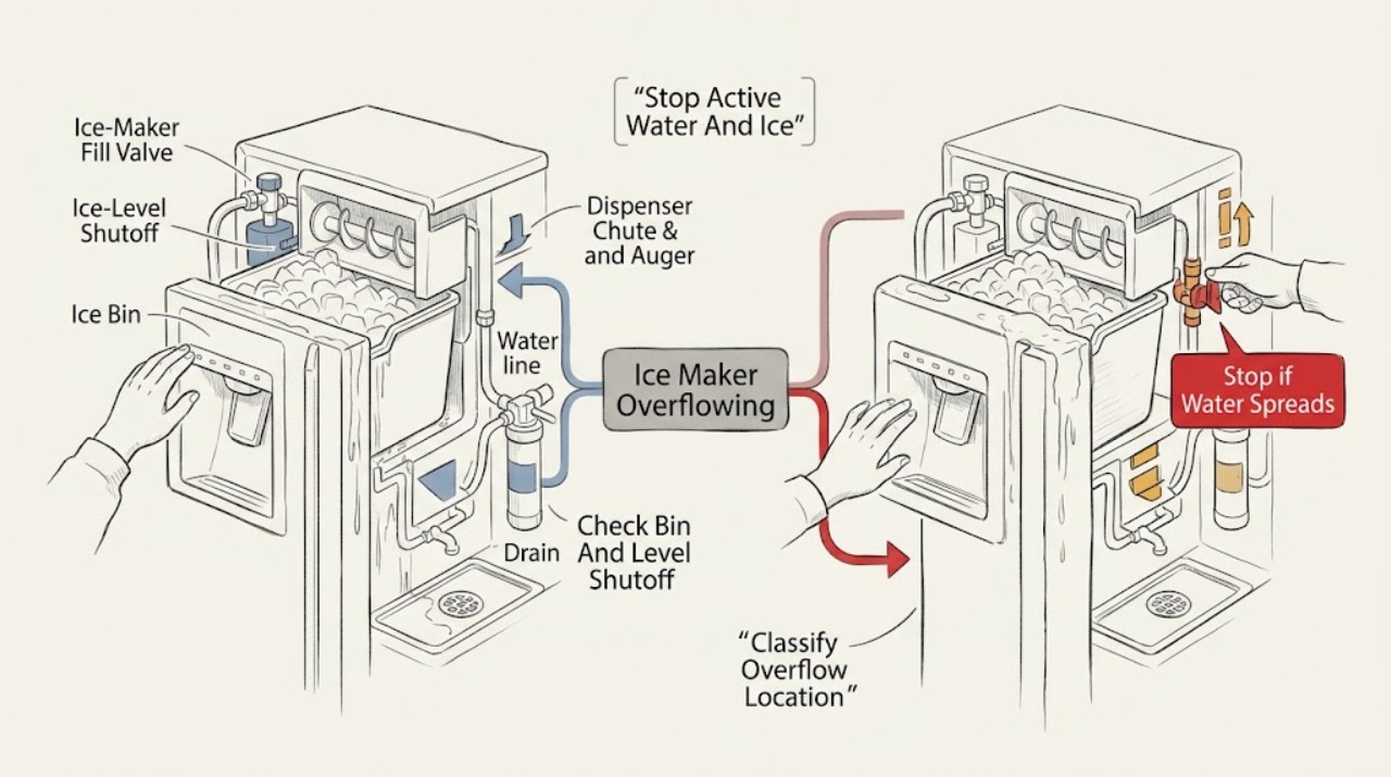 Ice Maker Overflowing