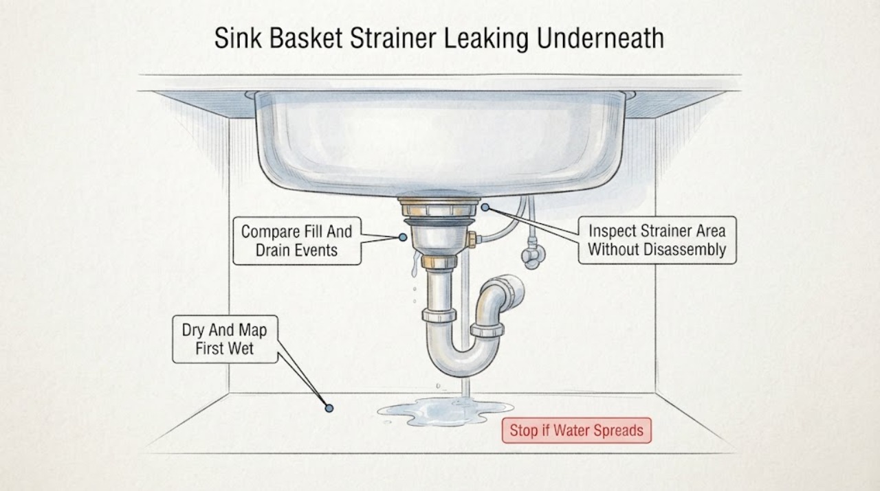 Sink Basket Strainer Leaking Underneath
