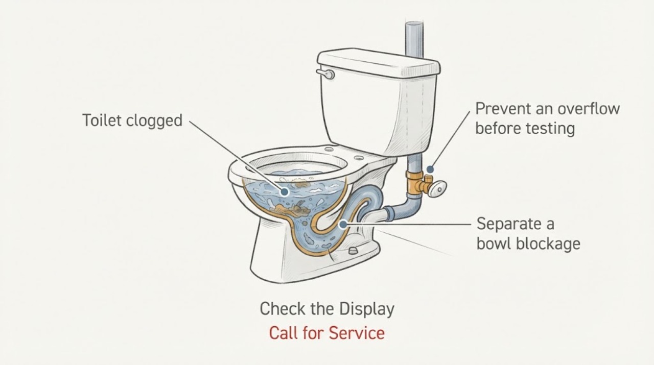 Toilet clogged