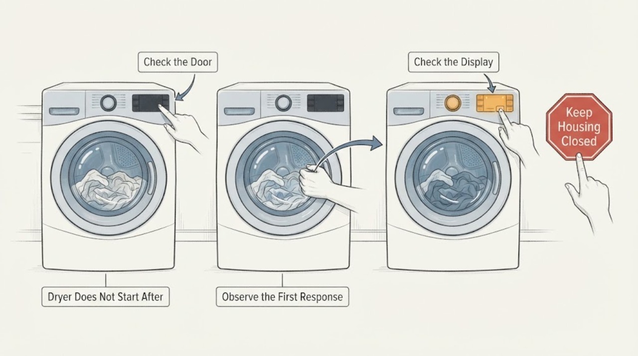 Dryer Does Not Start After