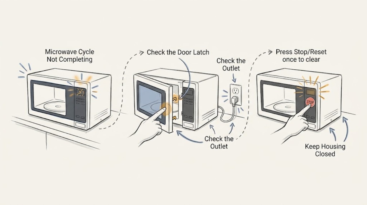 Microwave Cycle Not Completing