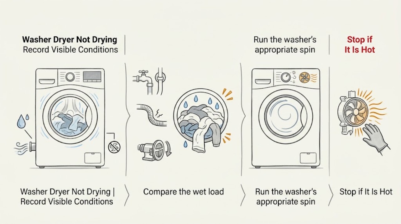 Washer Dryer Not Drying