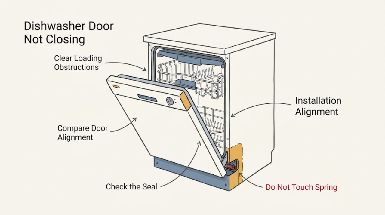 Dishwasher Door Not Closing