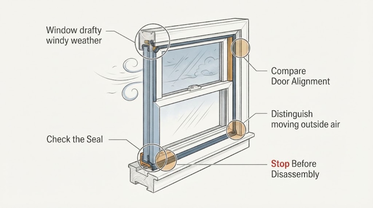 Window drafty windy weather