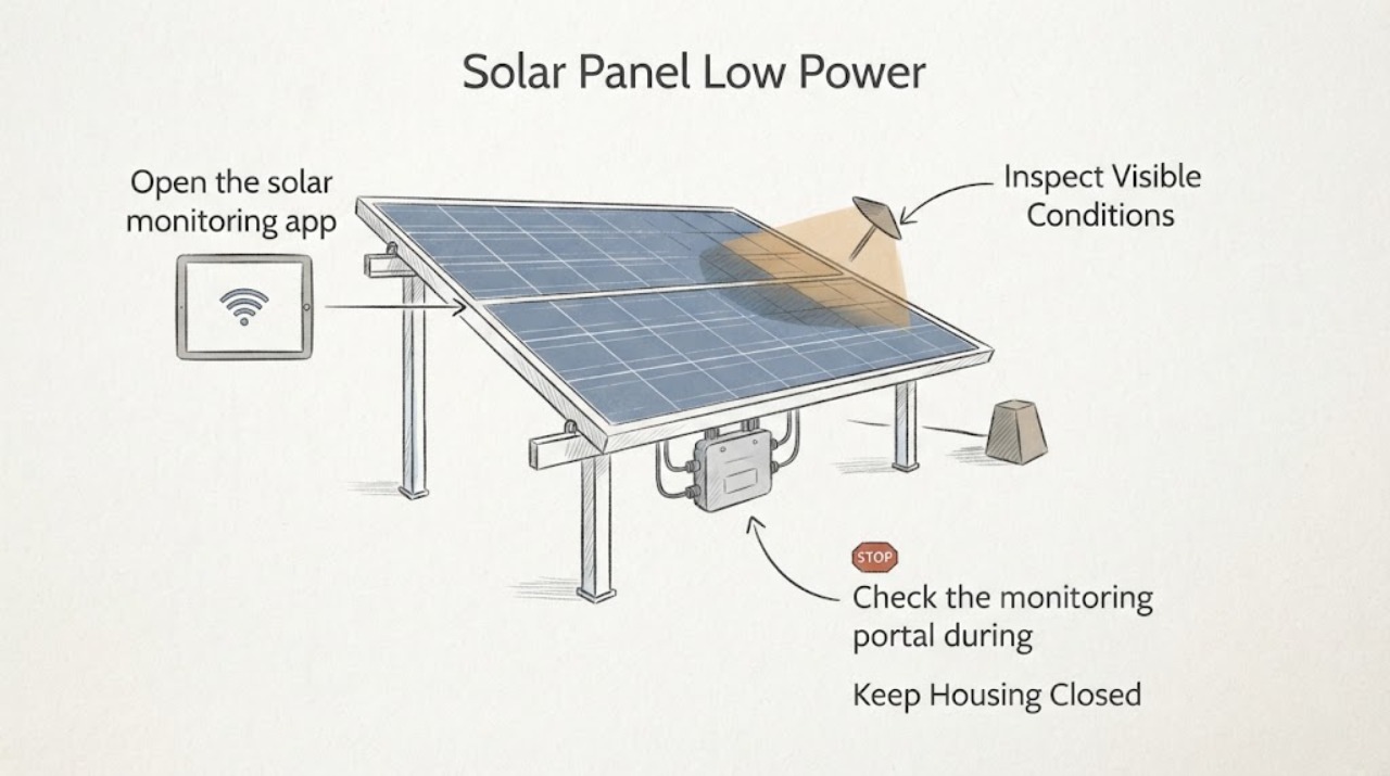 Solar Panel Low Power