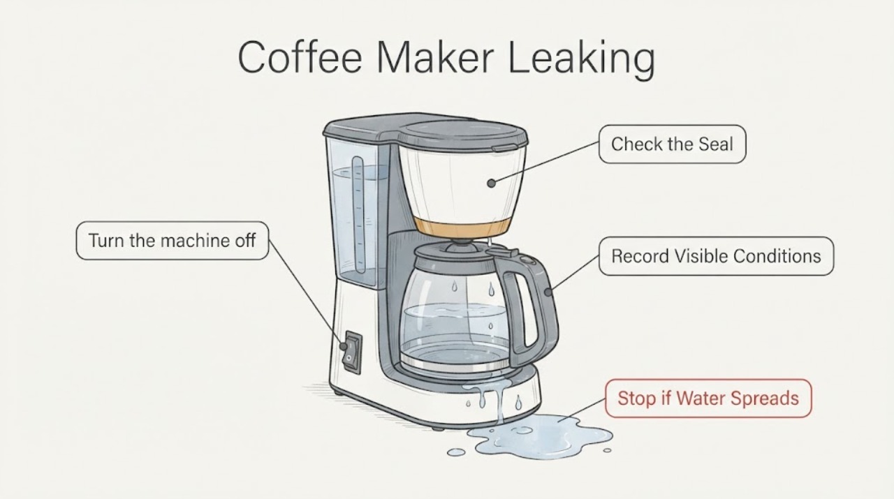 Coffee Maker Leaking
