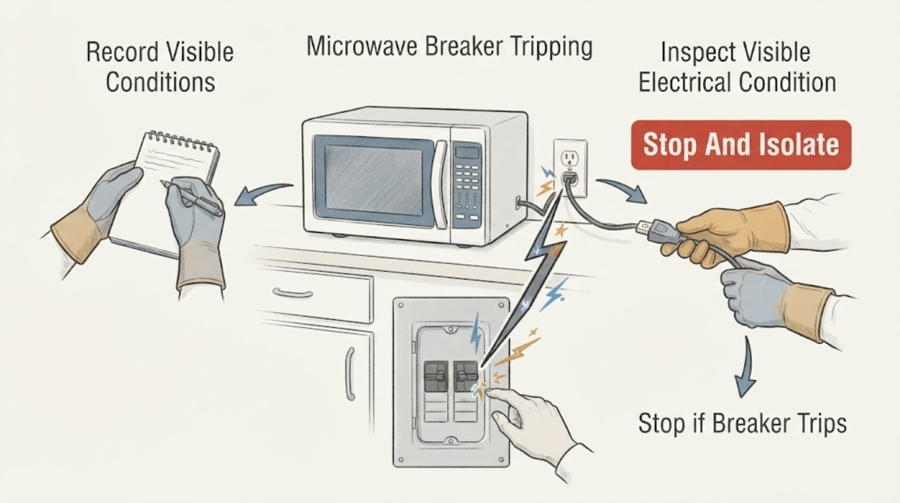 Microwave Breaker Tripping | Fix