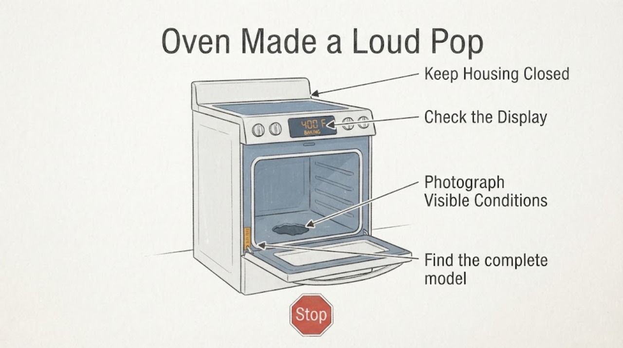 Oven Made a Loud Pop