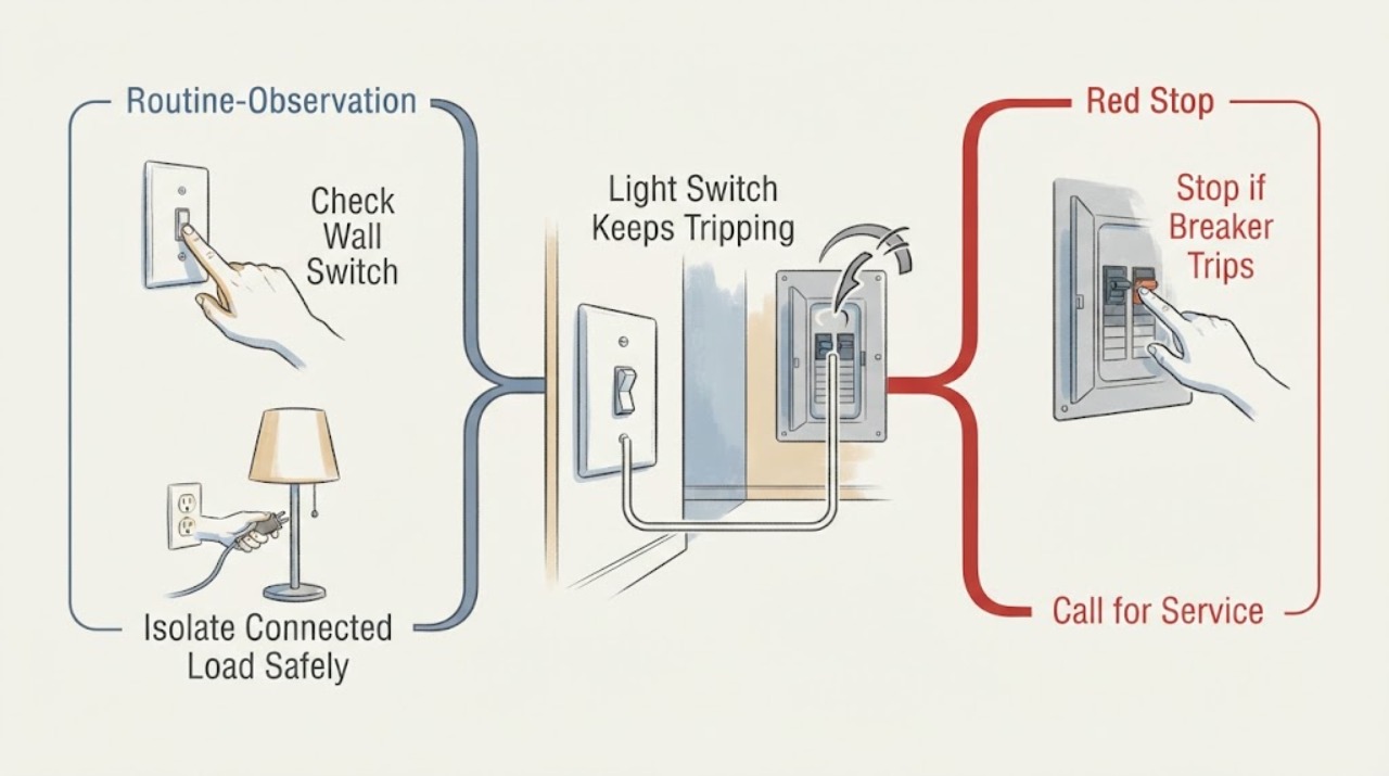 Light Switch Keeps Tripping