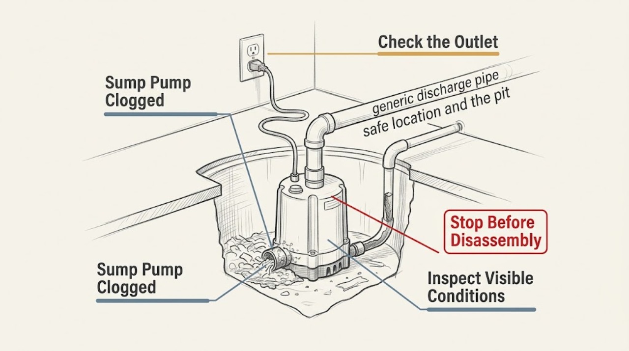 Sump Pump Clogged