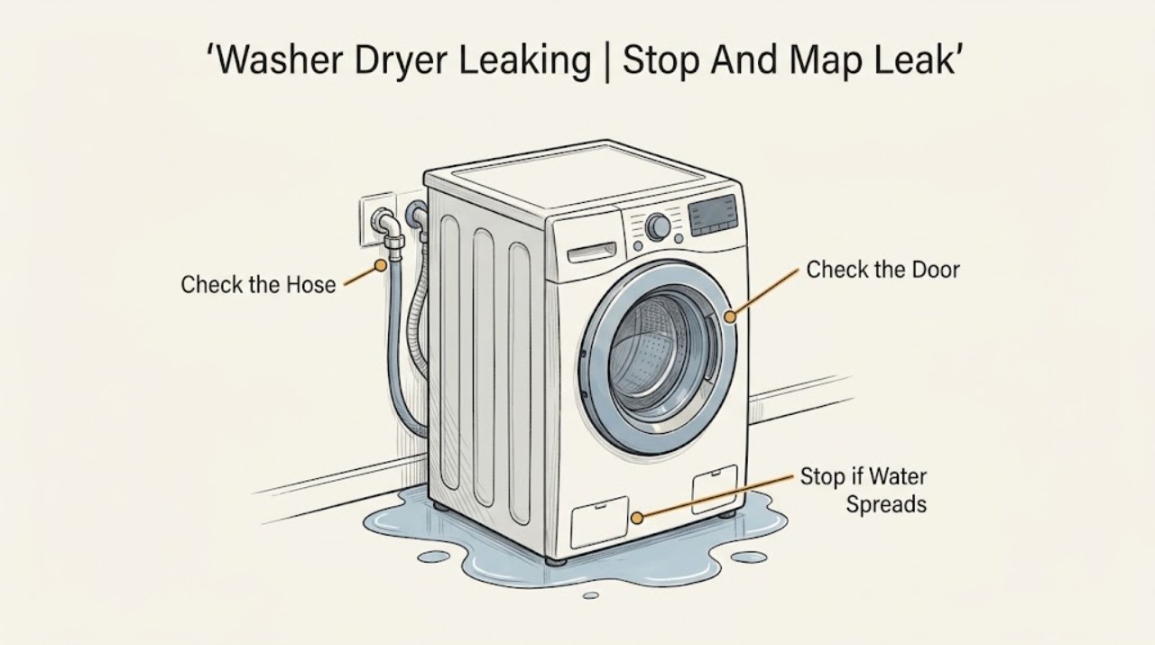 Washer Dryer Leaking