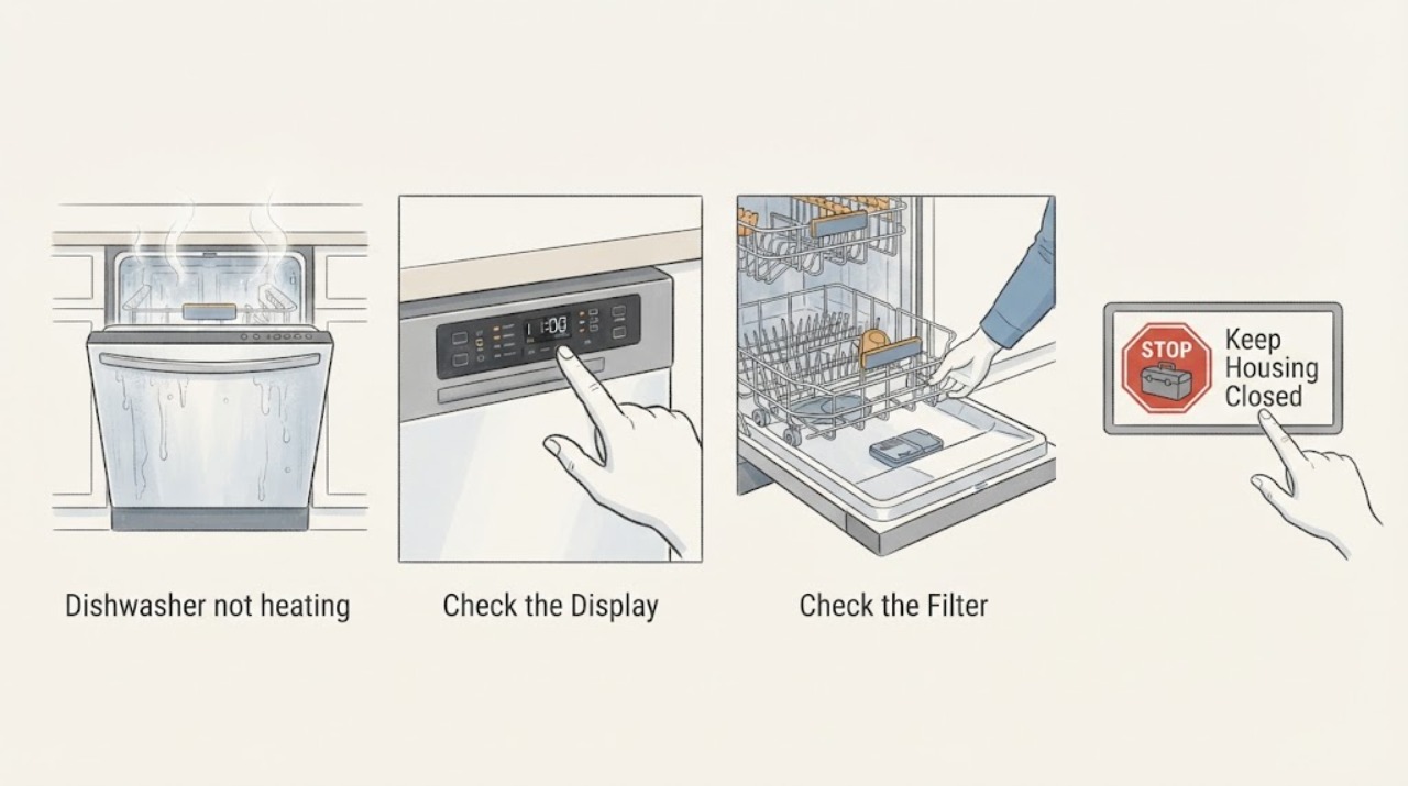 Dishwasher not heating
