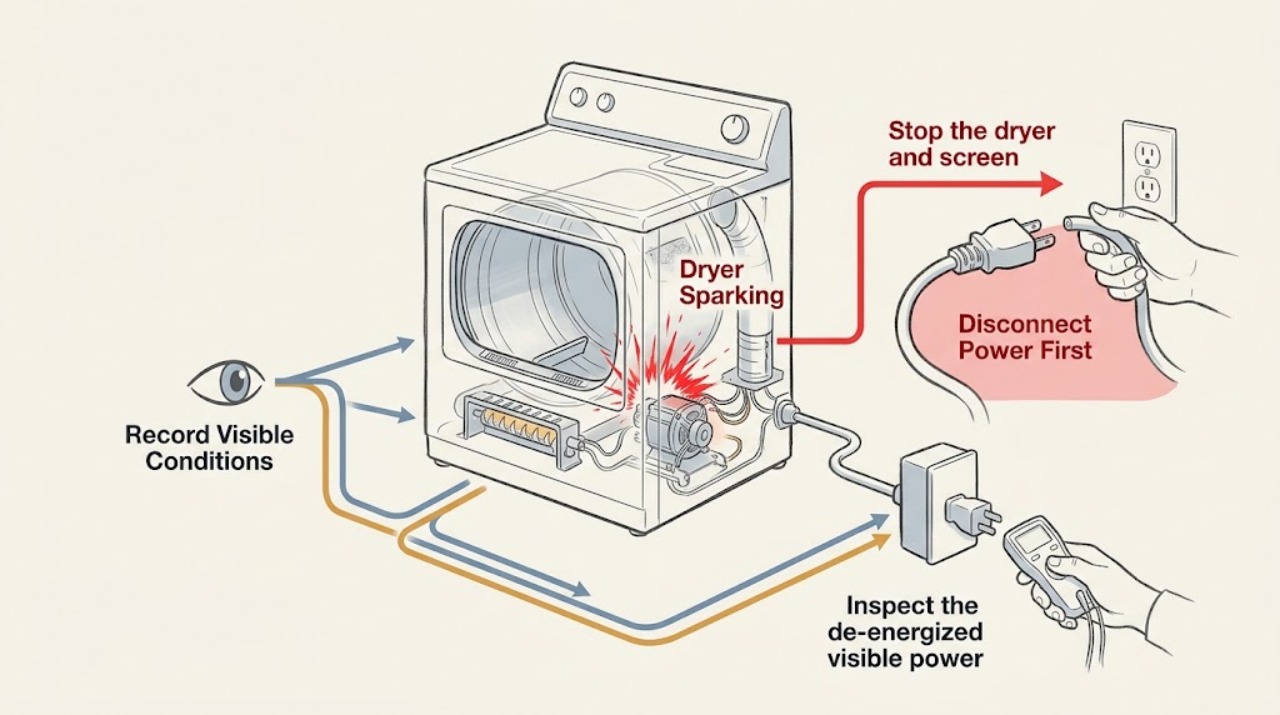 Dryer Sparking