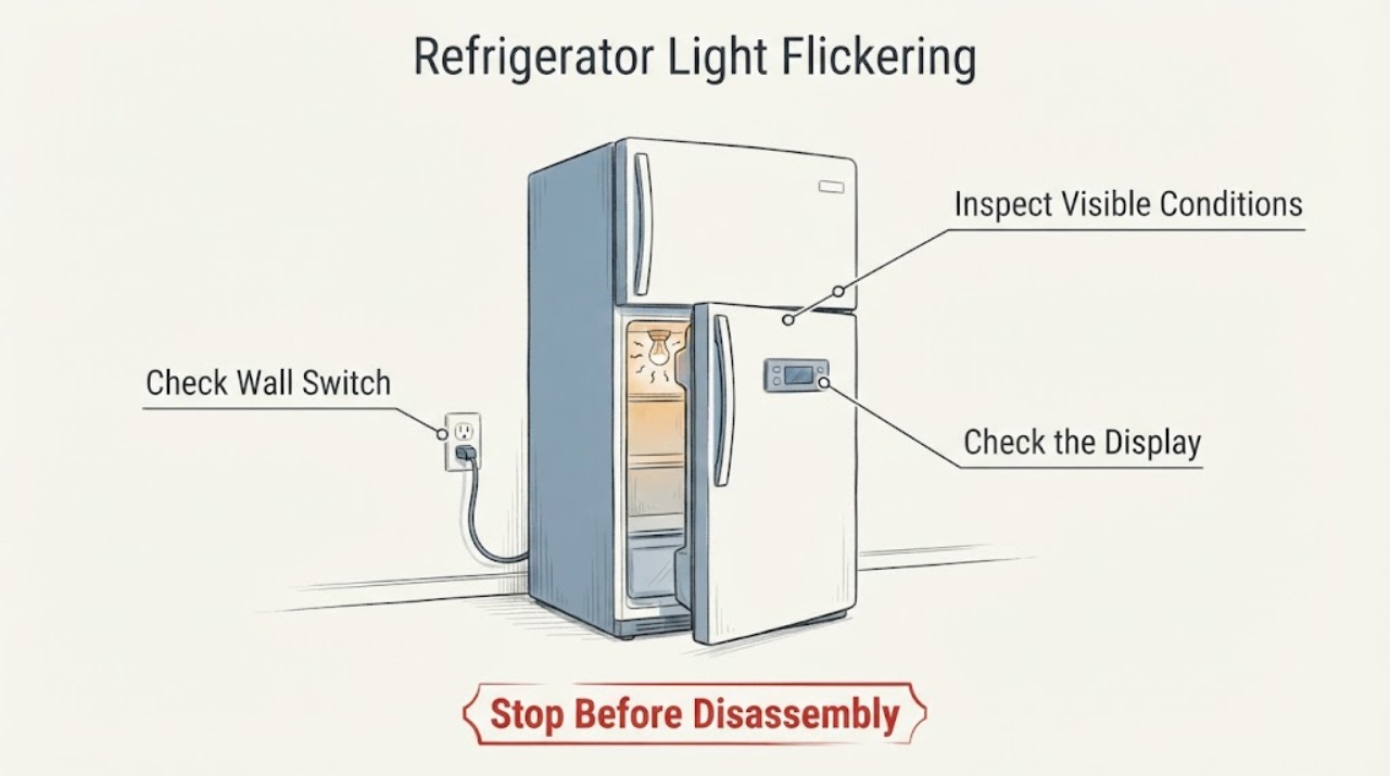Refrigerator Light Flickering