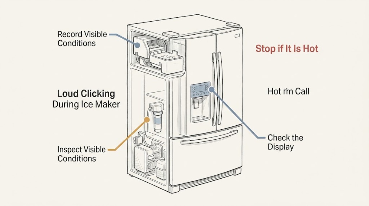 Loud Clicking During Ice Maker