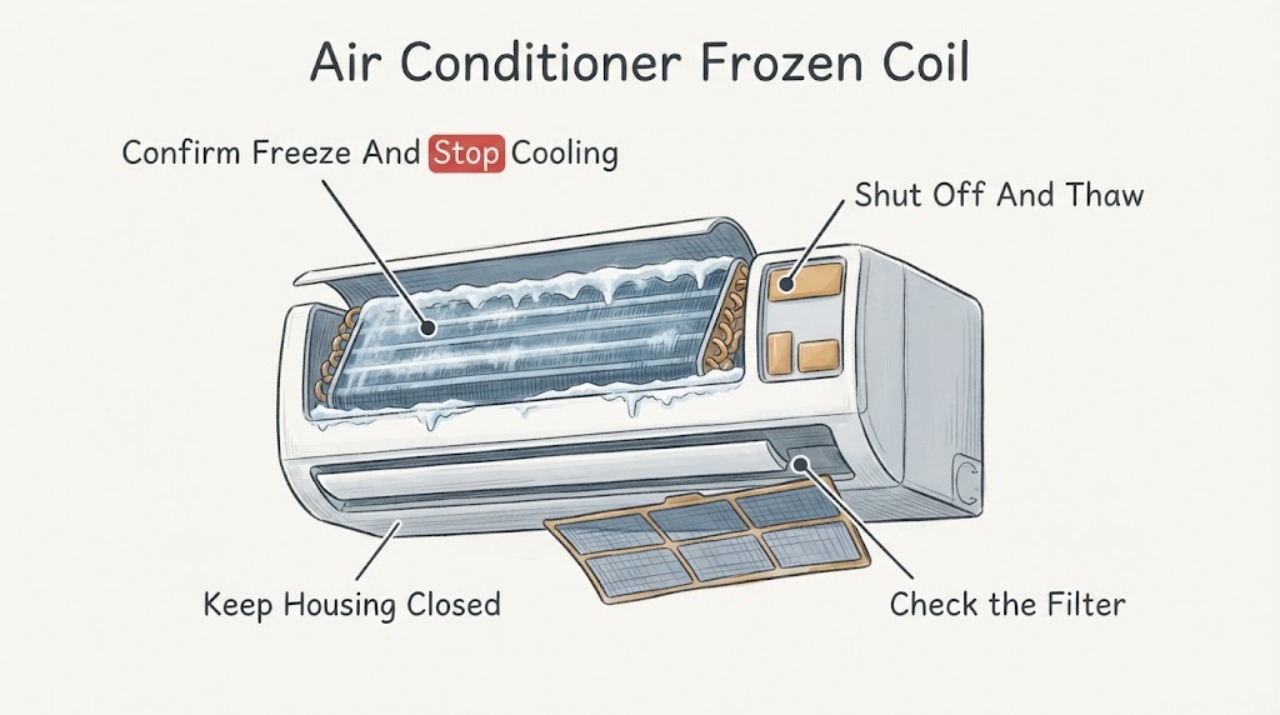 Air Conditioner Frozen Coil