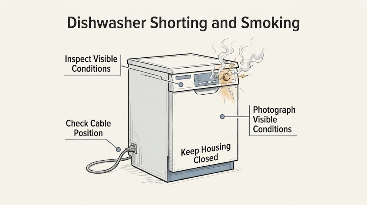 Dishwasher Shorting and Smoking