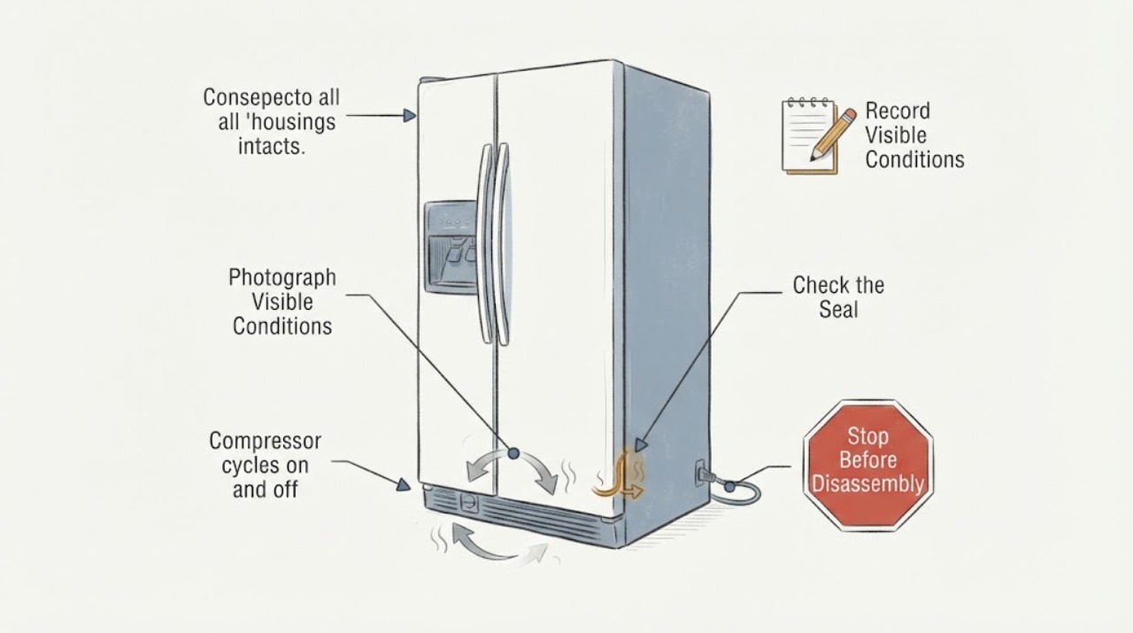 Compressor cycles on and off