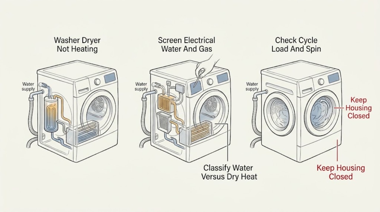 Washer Dryer Not Heating