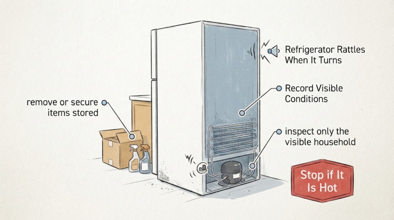 Refrigerator Rattles When It Turns