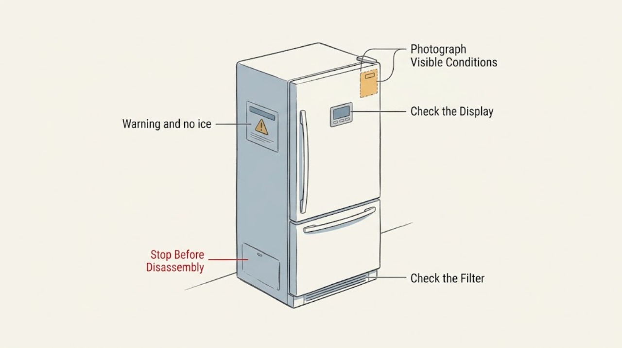 Warning and no ice