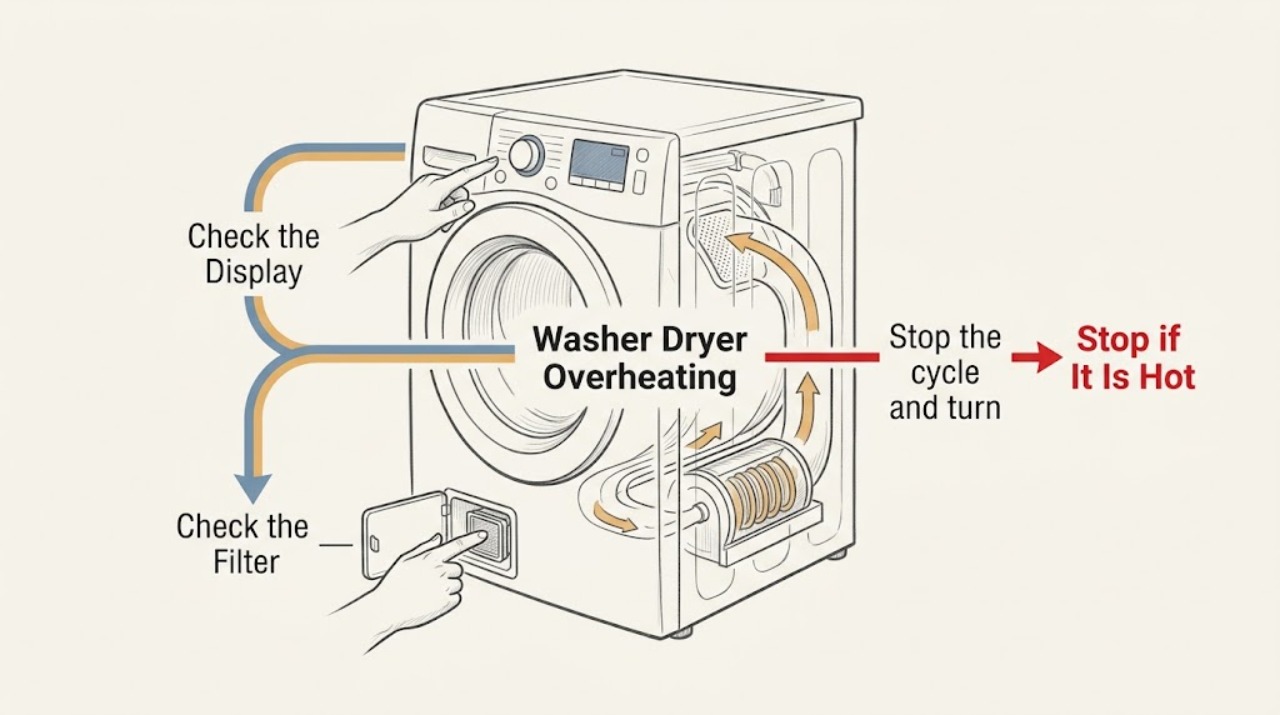 Washer Dryer Overheating