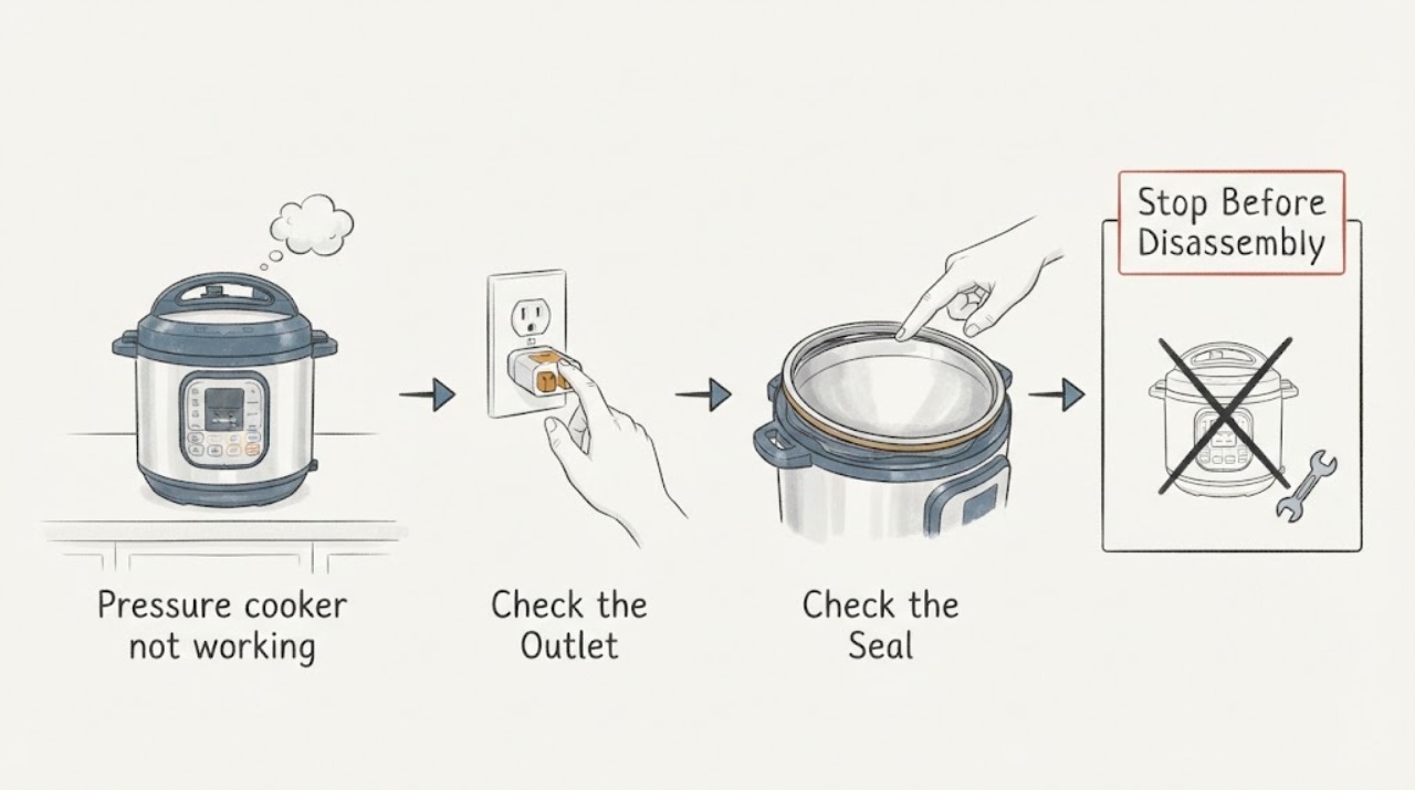 Pressure cooker not working