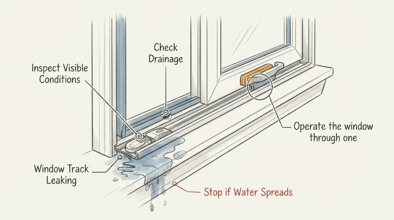 Window Track Leaking