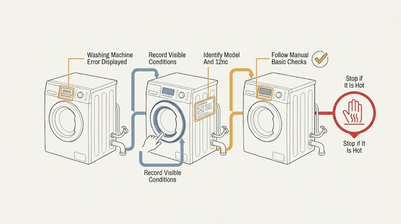 Washing Machine Error Displayed