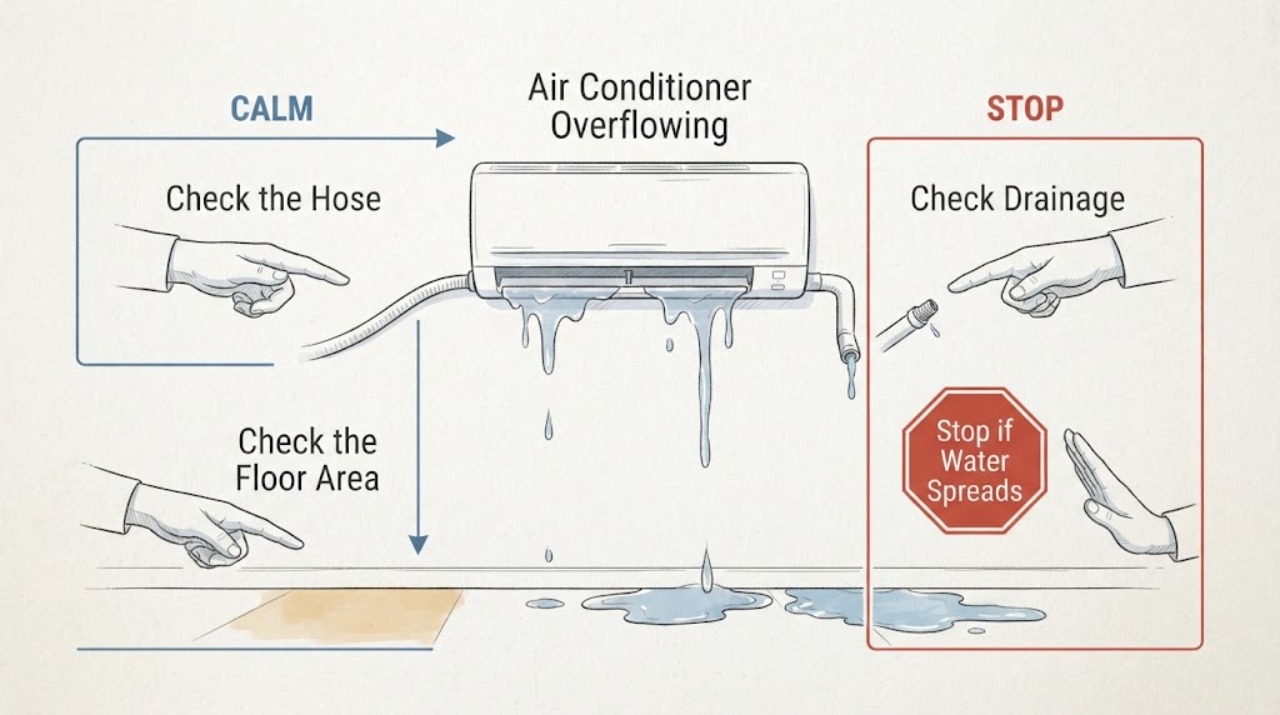Air Conditioner Overflowing