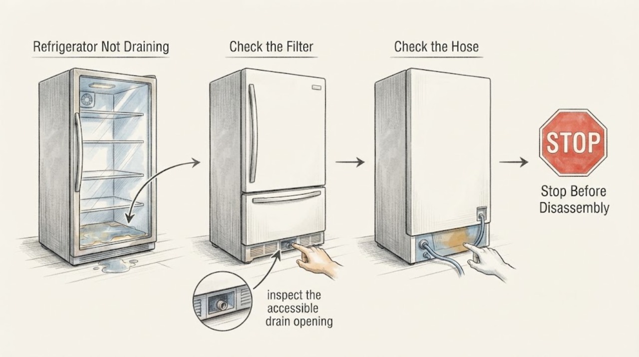 Refrigerator Not Draining