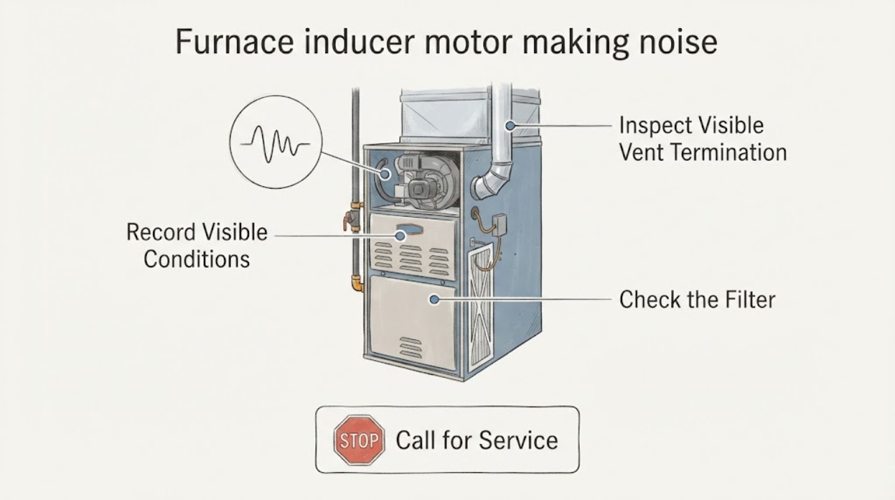 Furnace inducer motor making noise