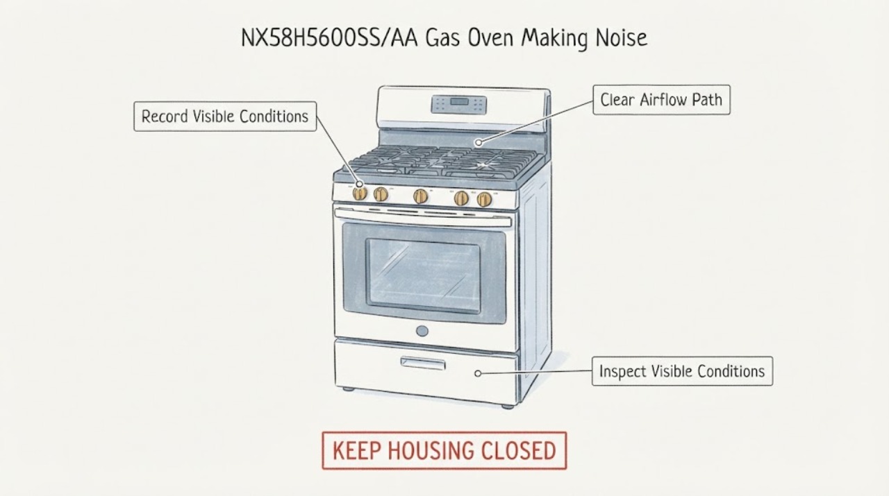 NX58H5600SS/AA Gas Oven Making Noise