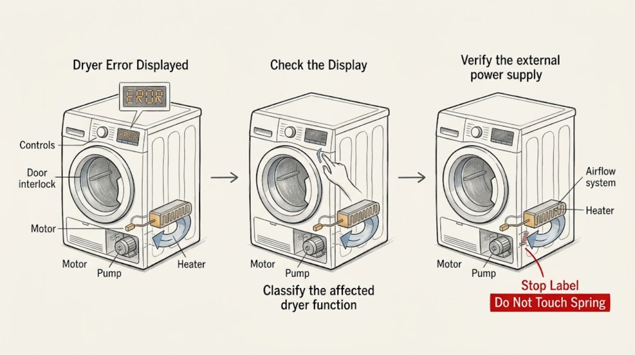Dryer Error Displayed
