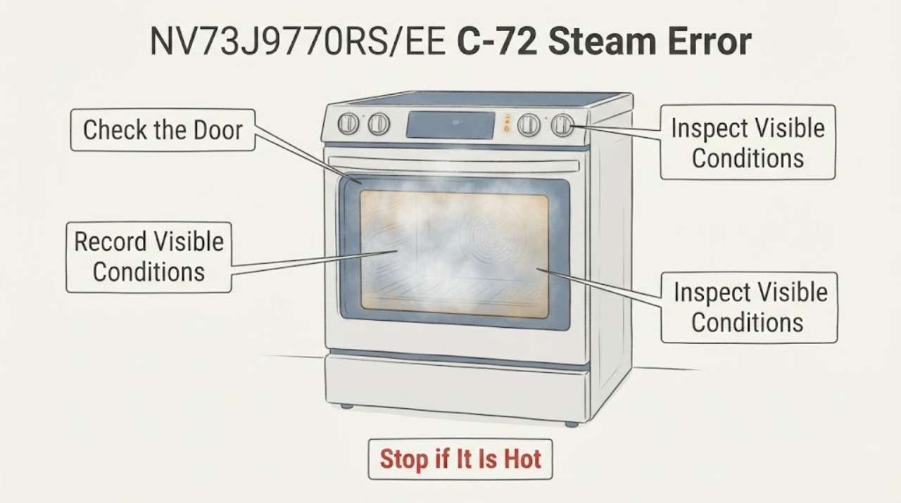 NV73J9770RS/EE C-72 Steam Error