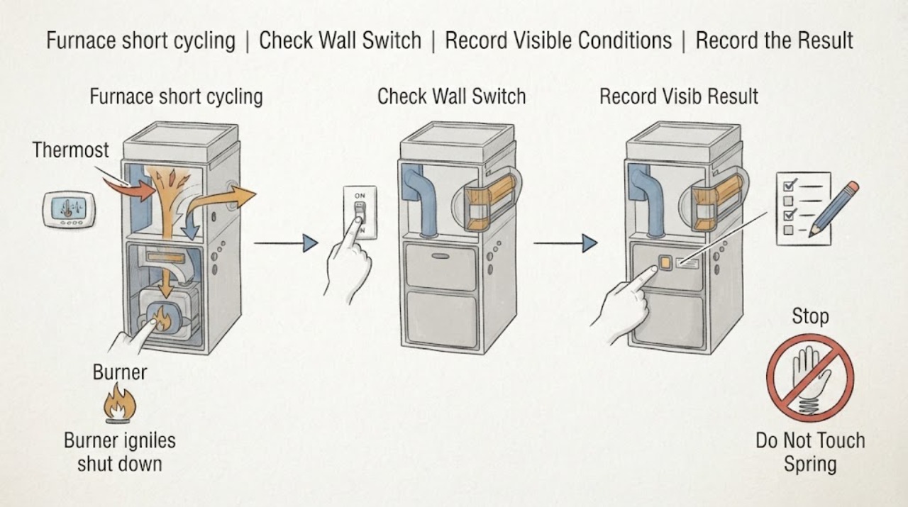 Furnace short cycling