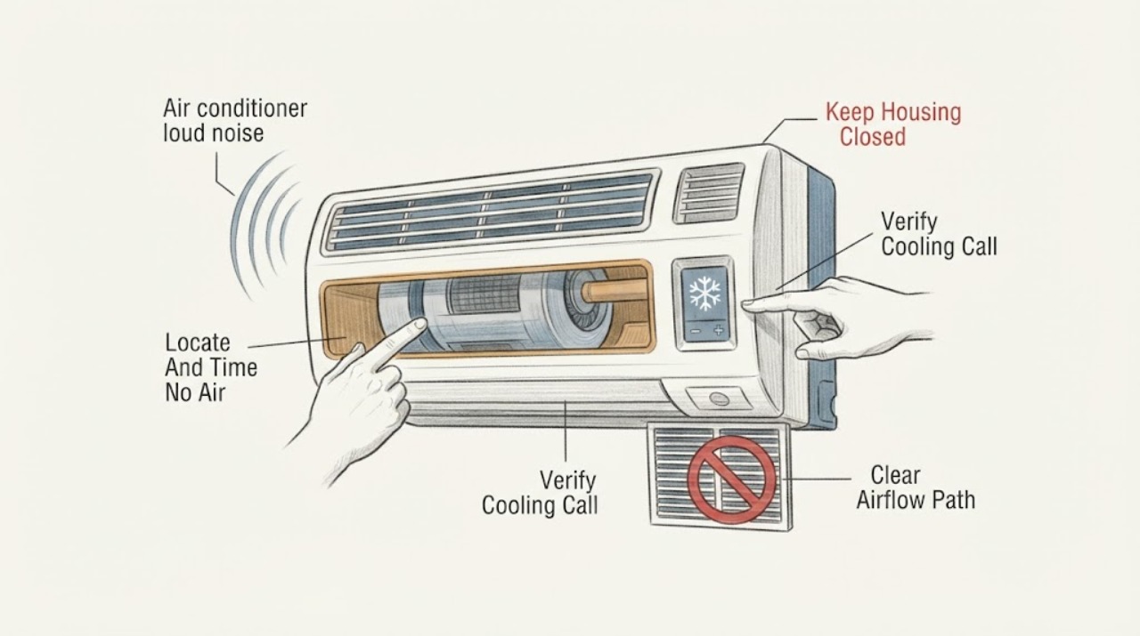 Air conditioner loud noise