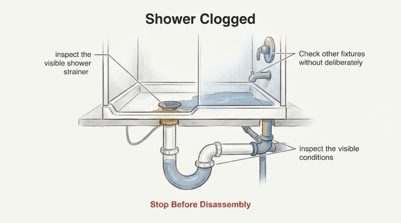 Shower Clogged